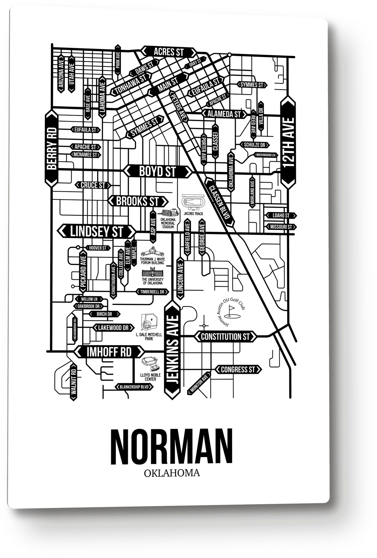 Norman, Oklahoma street map