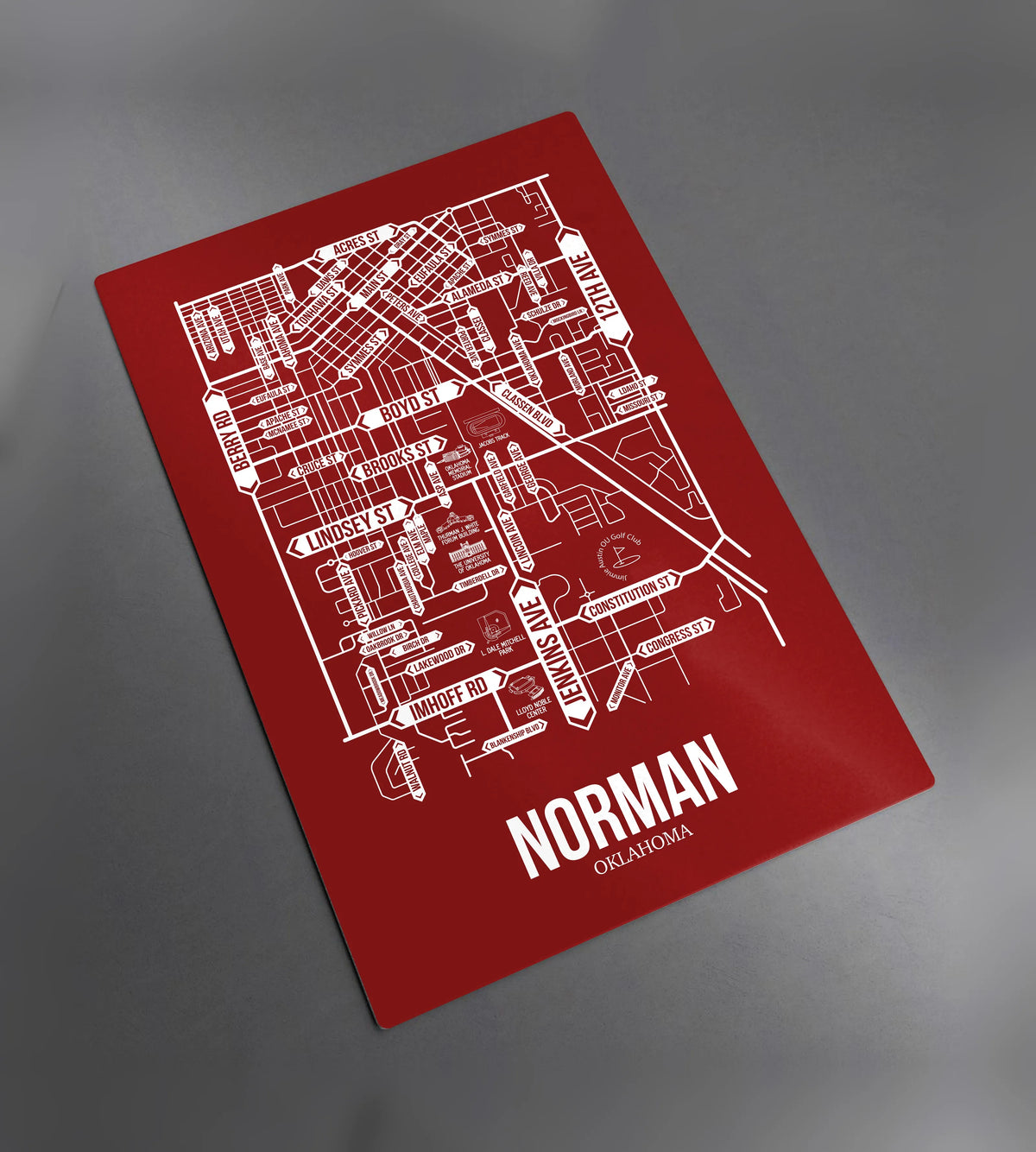 Norman, Oklahoma street map