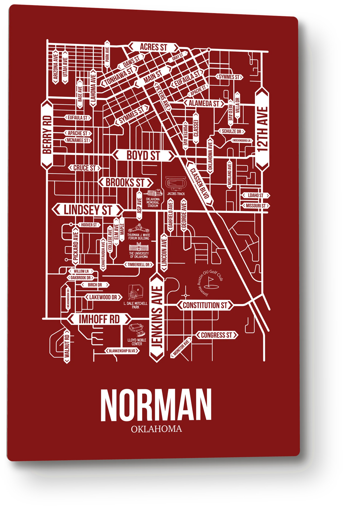 Norman, Oklahoma street map