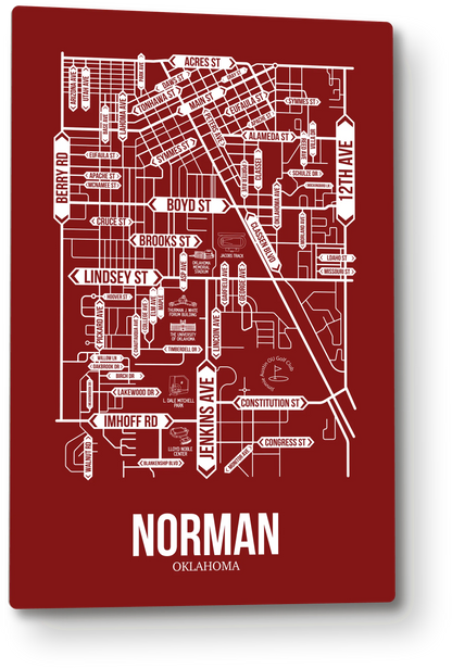 Norman, Oklahoma street map