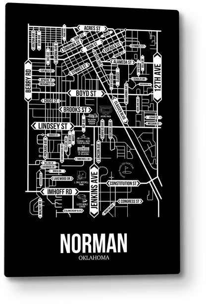 Norman, Oklahoma street map