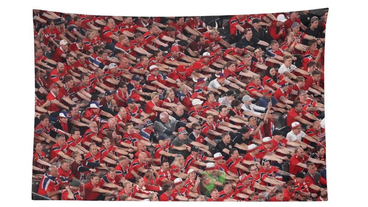 Norway Fan Viking Row Celebration Flag For 2026 World Copa