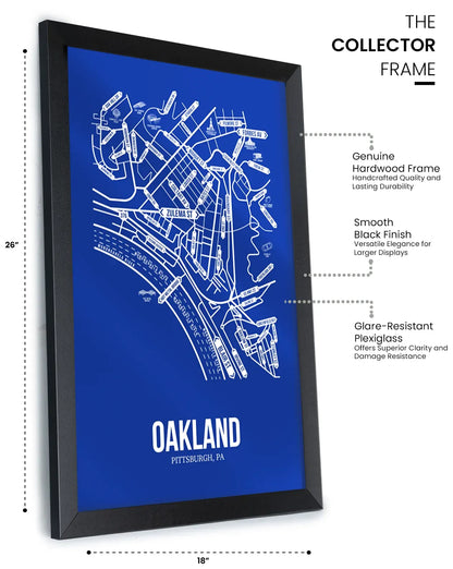 Oakland, Pittsburgh, PA street map