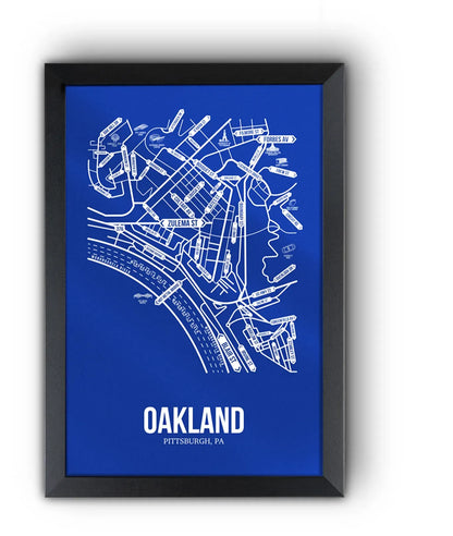 Oakland, Pittsburgh, PA street map
