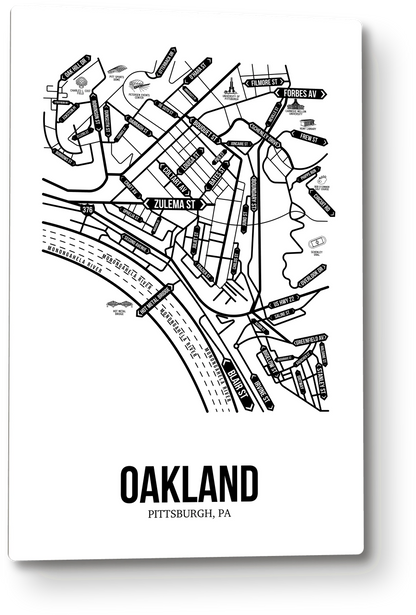 Oakland, Pittsburgh, PA street map