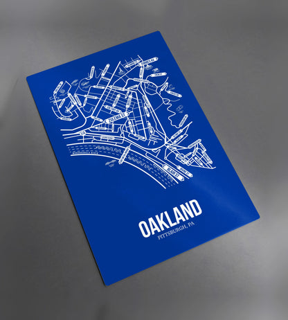 Oakland, Pittsburgh, PA street map