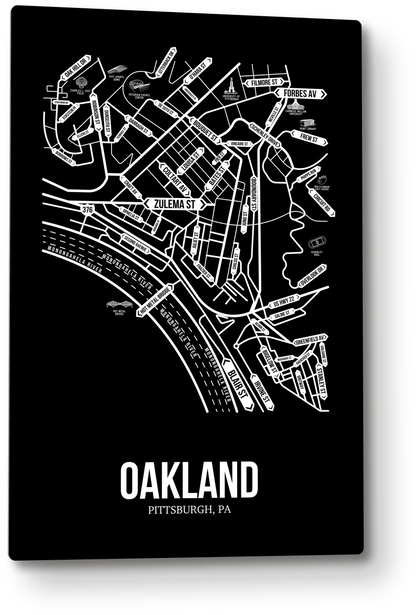 Oakland, Pittsburgh, PA street map