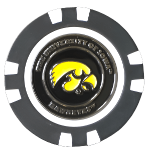 Iowa Hawkeyes Poker Chip Ball Marker