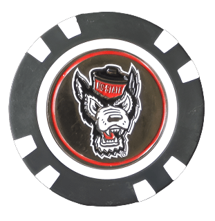 NC State Wolfpack Poker Chip Ball Marker