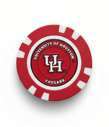 University of Houston Poker Chip Ball Marker