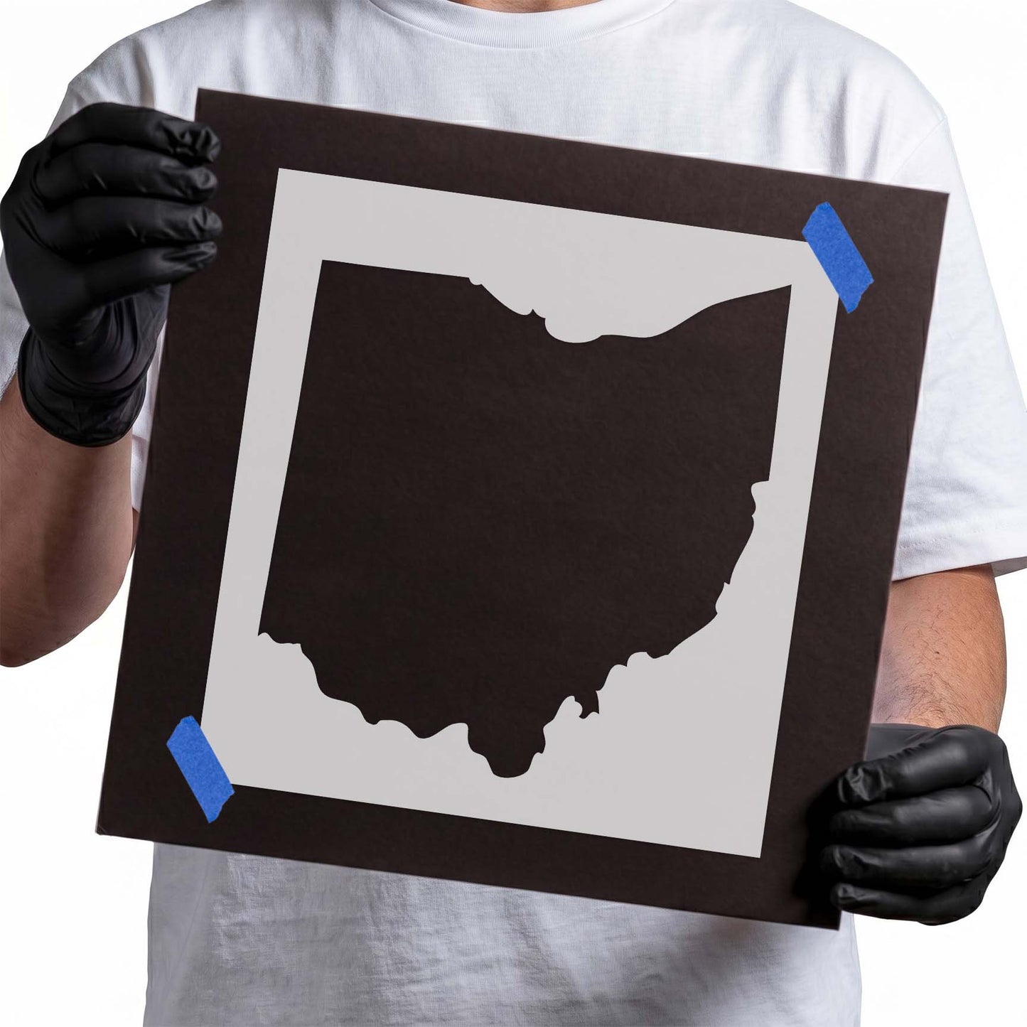 Ohio State Outline Stencil