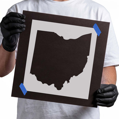 Ohio State Outline Stencil