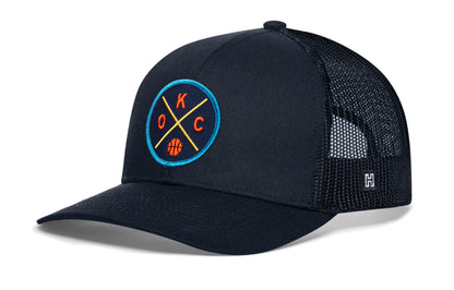 Oklahoma City Trucker Hat  |  OKC X Basketball Snapback