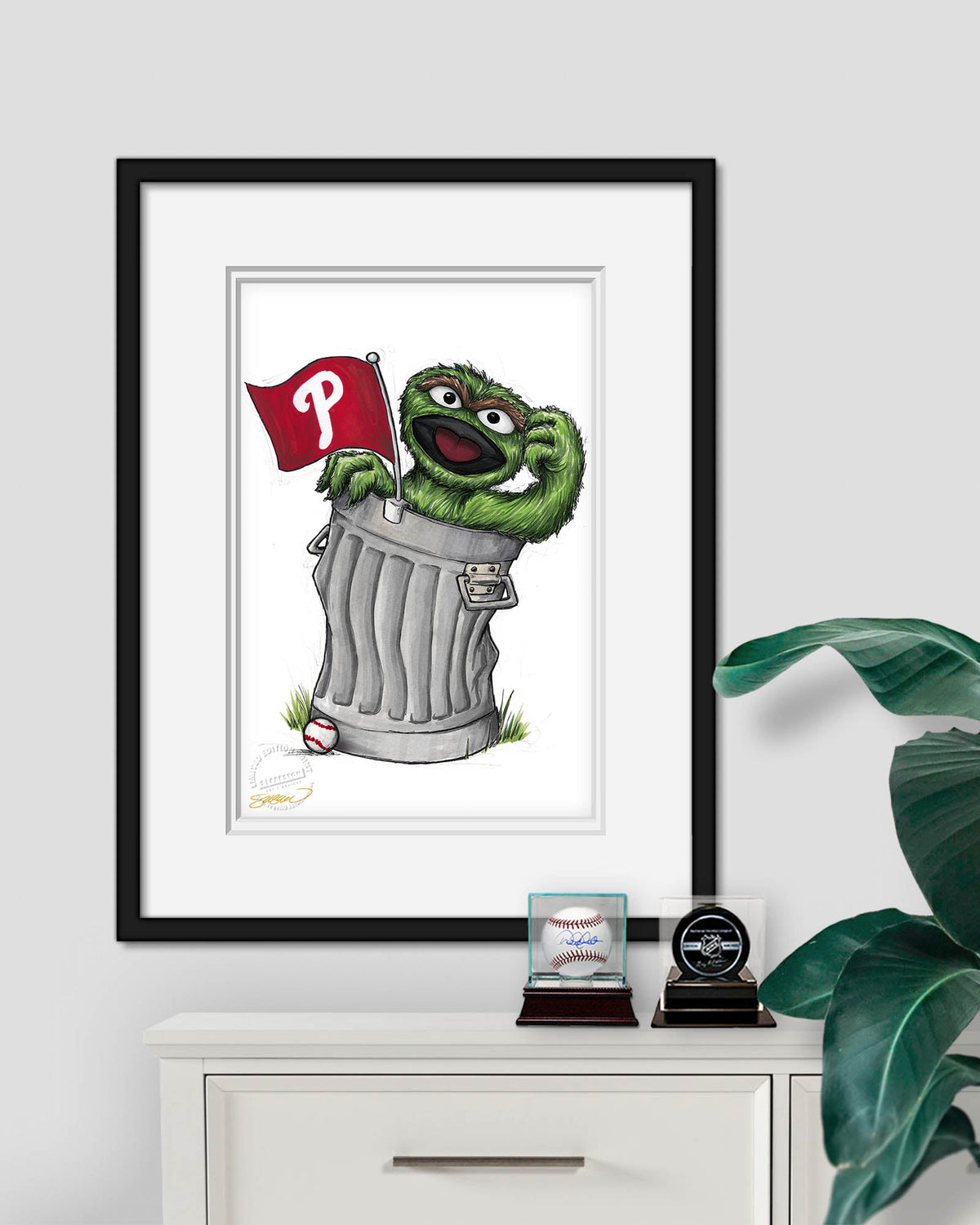 Oscar Rep Your Colours x MLB Phillies Limited Edition Art Print