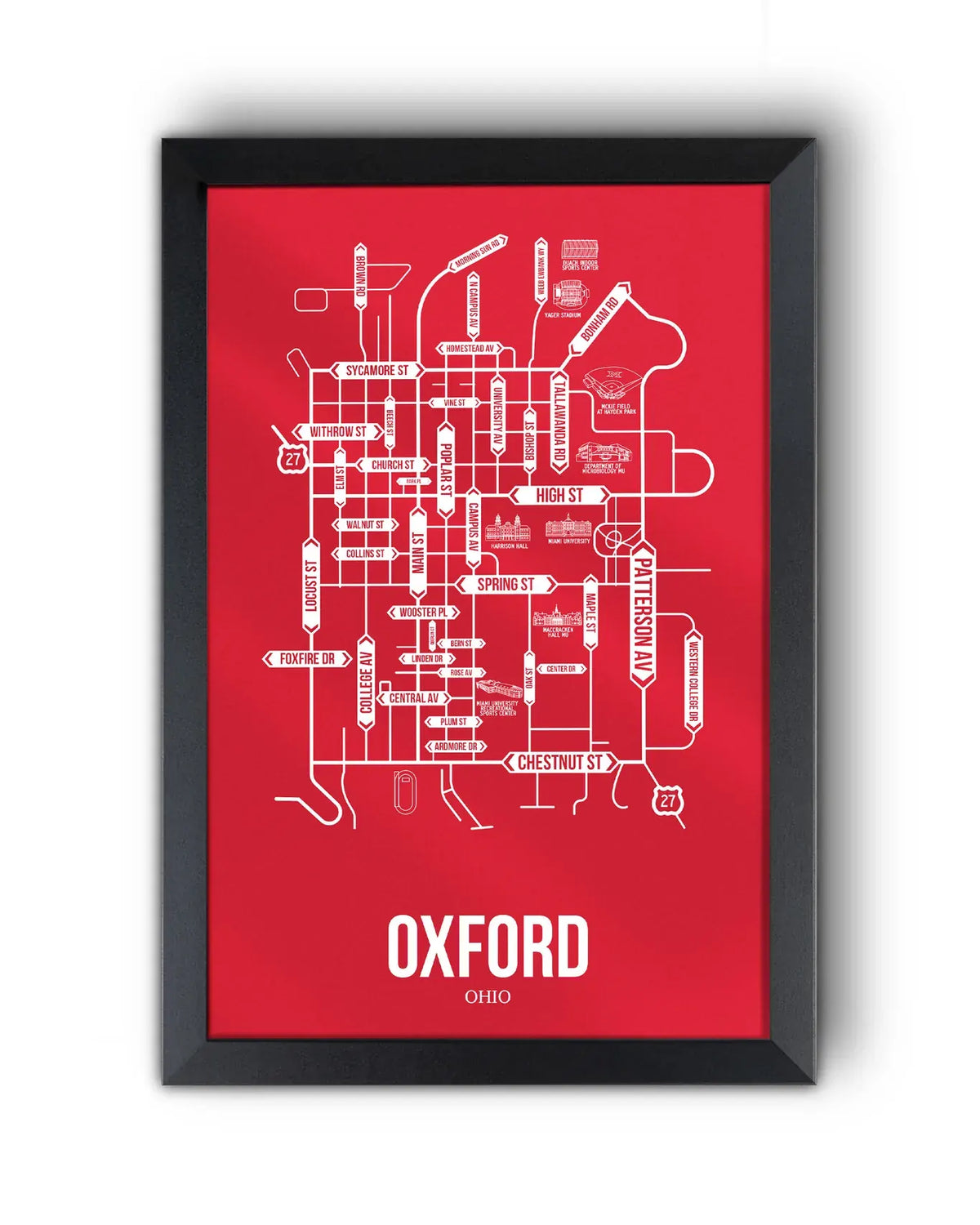 Oxford, Ohio street map