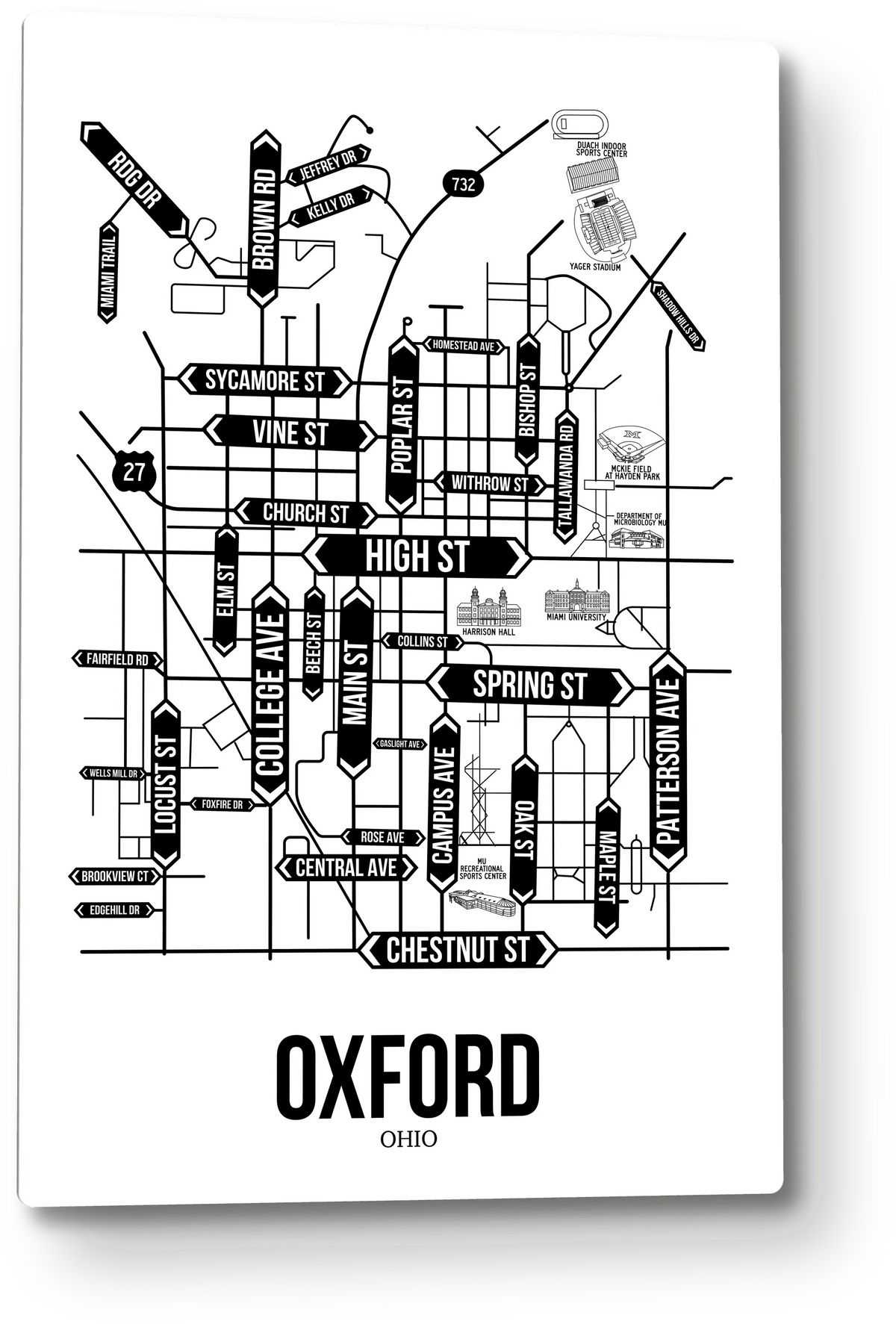 Oxford, Ohio street map