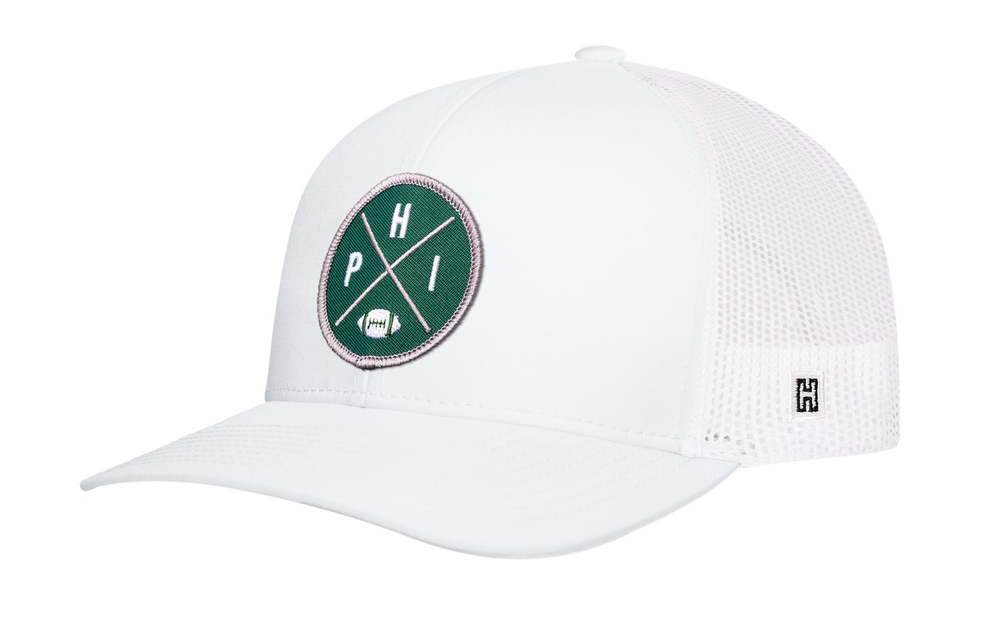Philadelphia Football Trucker Hat  |  Dark Green PHI X Snapback
