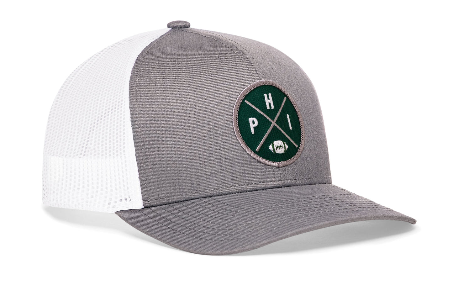 Philadelphia Football Trucker Hat  |  Dark Green PHI X Snapback