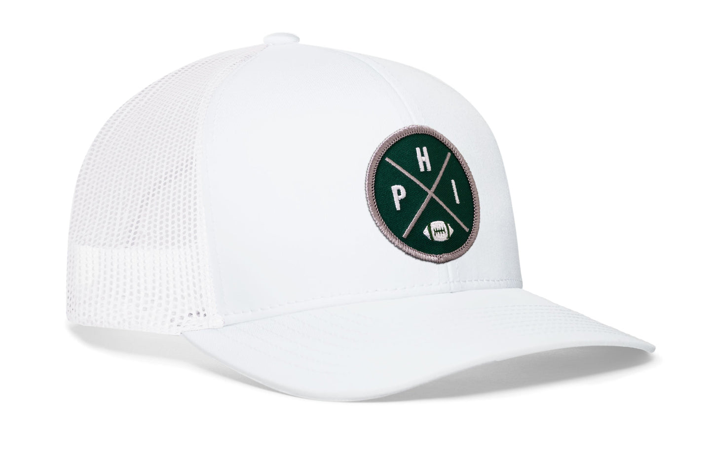 Philadelphia Football Trucker Hat  |  Dark Green PHI X Snapback