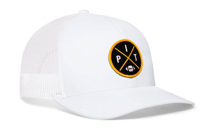 Pittsburgh Football Trucker Hat  |  Black PIT X Snapback