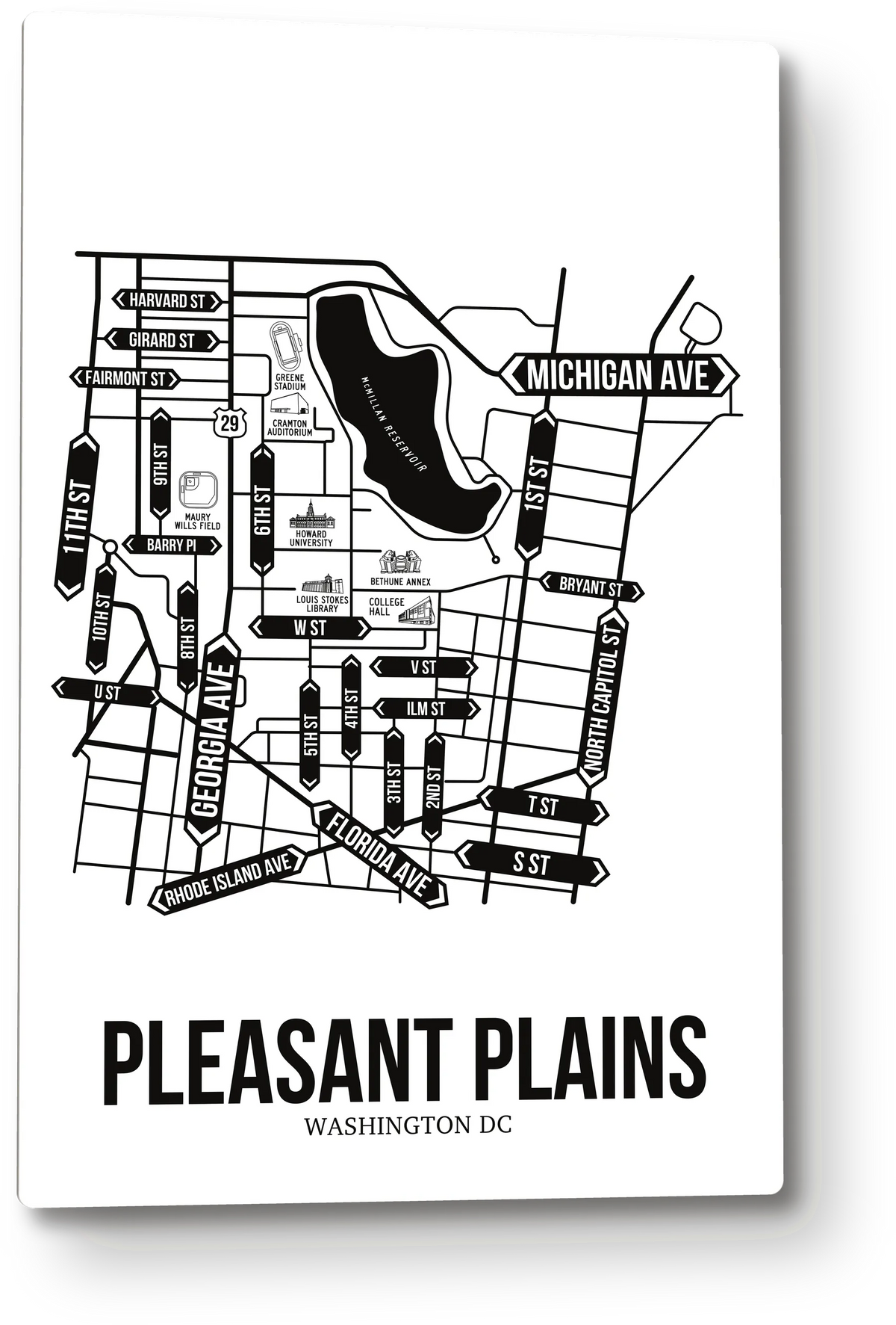 Pleasant Plains, Washington DC street map