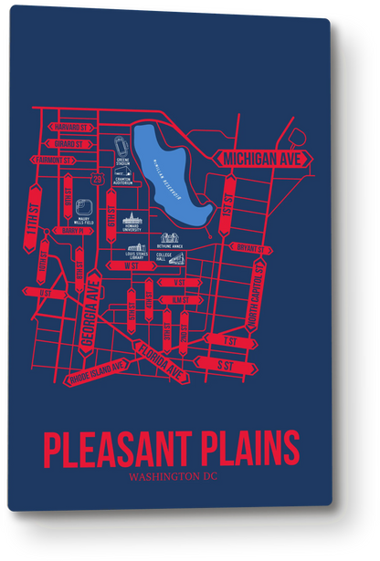 Pleasant Plains, Washington DC street map