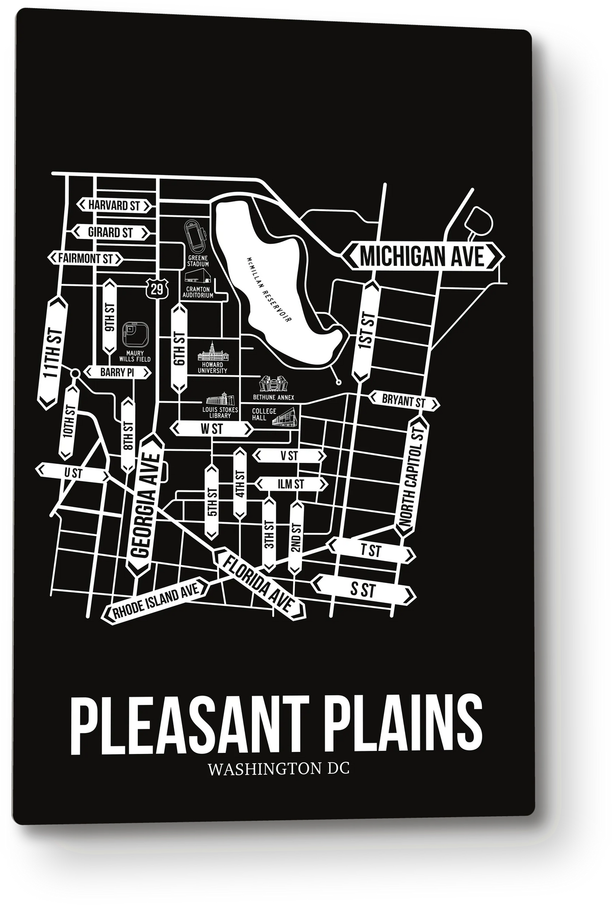 Pleasant Plains, Washington DC street map
