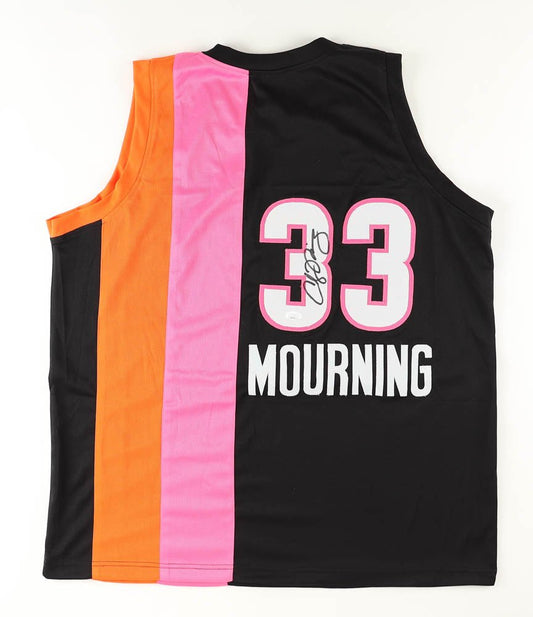 Alonzo Mourning Signed Jersey (JSA)