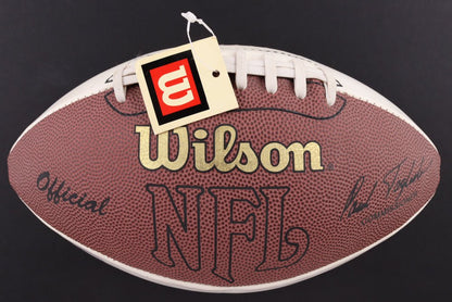 Boomer Esiason & Michael Lewis Signed SB XXXVII Football (Beckett)