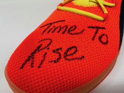 Deandre Ayton Signed Puma Clyde Basketball Shoes Inscribed "Time To Rise" (Game Day Legends & Steiner) Limited Edition #1/22