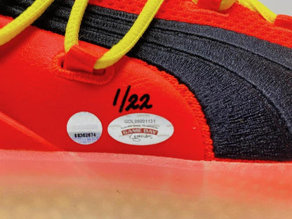 Deandre Ayton Signed Puma Clyde Basketball Shoes Inscribed "Time To Rise" (Game Day Legends & Steiner) Limited Edition #1/22