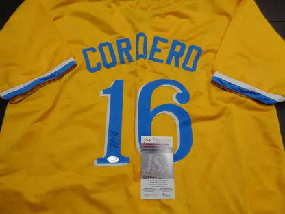 Franchy Cordero Red Sox Autographed Custom Jersey (JSA COA)