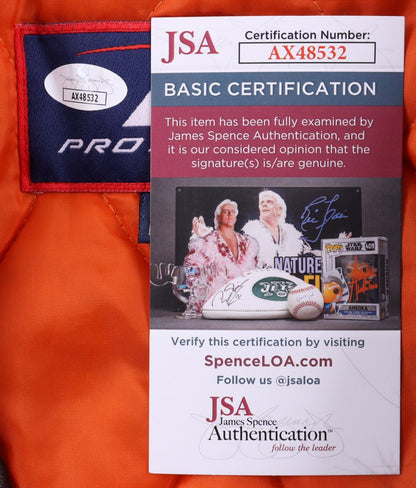 Jim Brown Signed Browns Jacket Inscribed "HOF 71" (JSA)