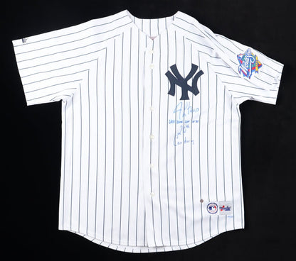 Jim Leyritz Signed Yankees 1999 World Series Jersey (PSA)