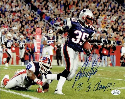 Patrick Pass Patriots Signed Inscribed 8x10 Photo (COA)