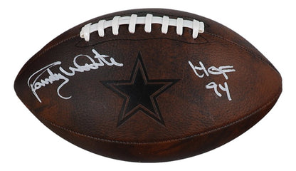 Randy White Signed Cowboys Logo Football Inscribed "HOF 94" (Beckett & Prova)