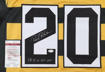 Rocky Bleier Signed Jersey Inscribed "S.B. IX X XIII XIV" (JSA)