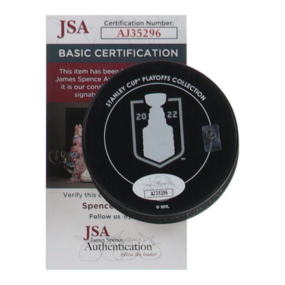 Valeri Nichushkin Signed 2022 Stanley Cup Champions Logo Hockey Puck (JSA)