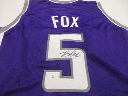 De'Aaron Fox Kings Signed Jersey (PAAS COA)