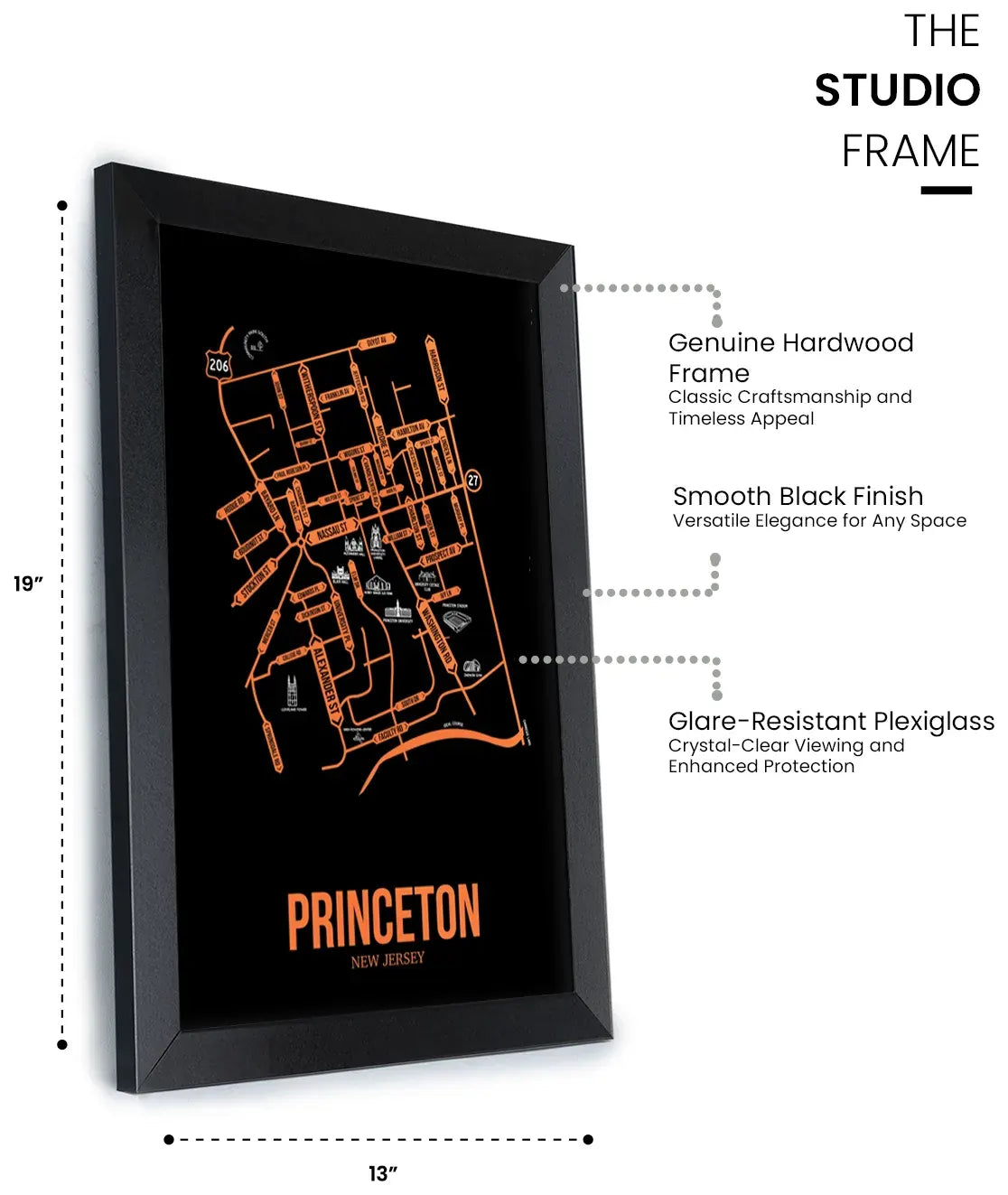 Princeton, New Jersey street map