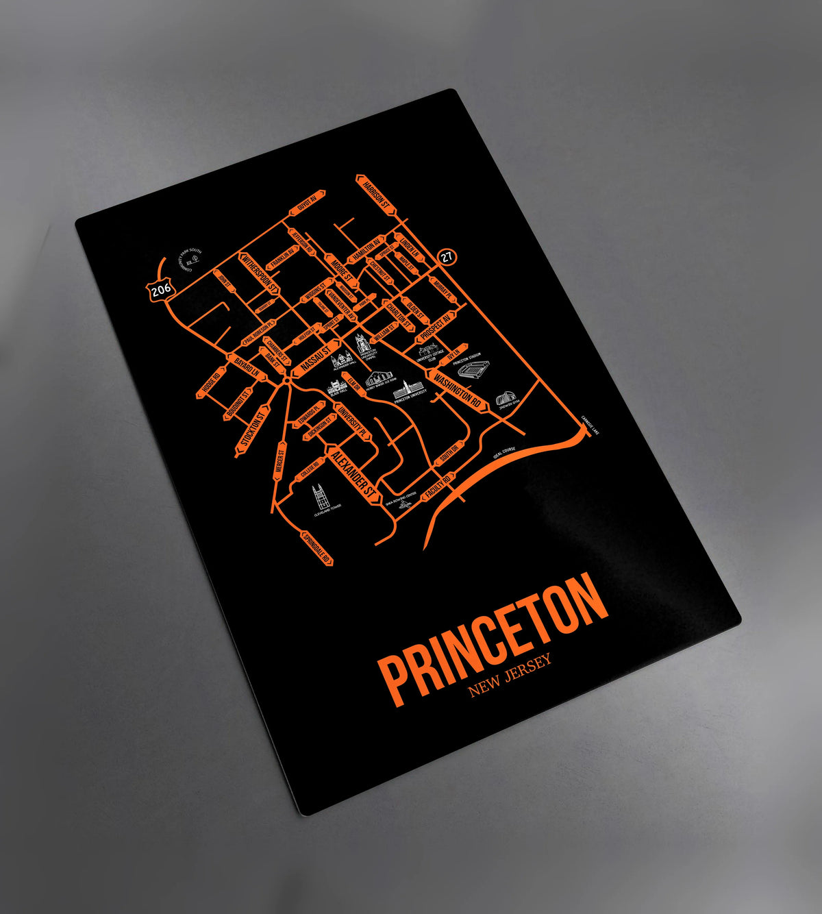 Princeton, New Jersey street map
