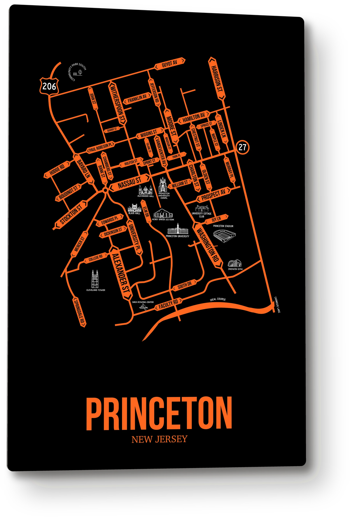Princeton, New Jersey street map