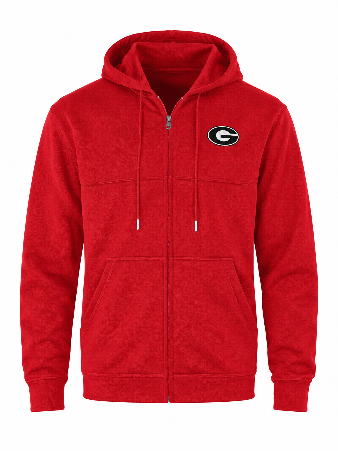 Georgia Bulldogs Men's Cadence Full-Zip Sweatshirt, Red, Small