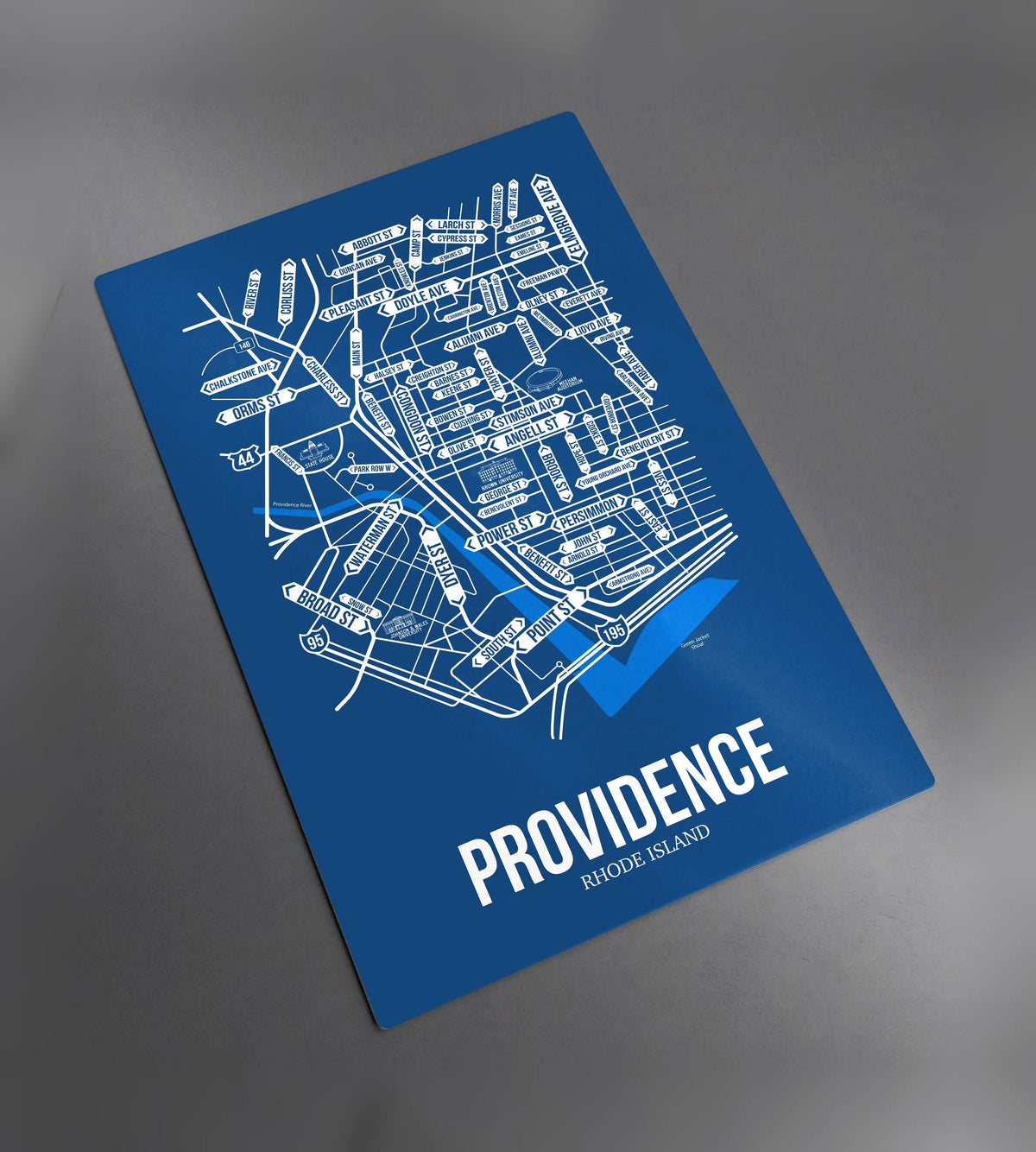 Providence, Rhode Island street map