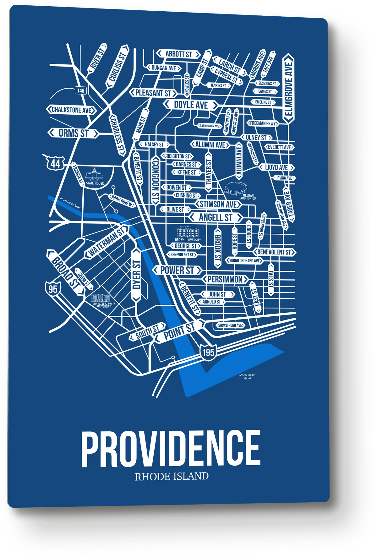 Providence, Rhode Island street map