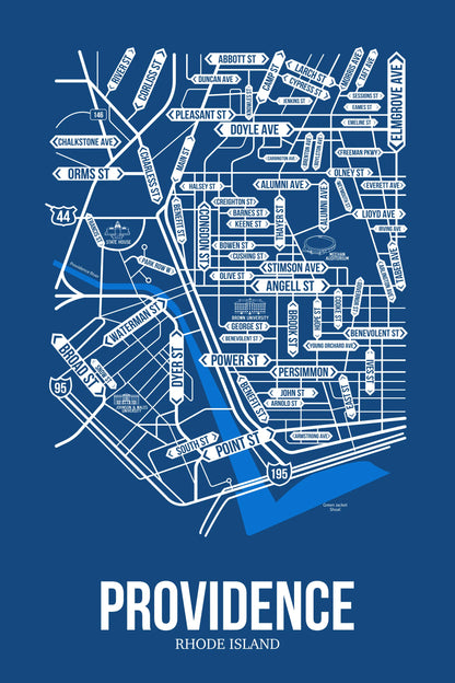Providence, Rhode Island street map