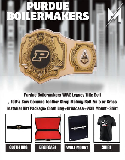 Purdue Boilermakers WWE Legacy Title Belt