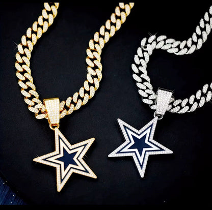 Dallas City Emblem Pendant Necklace for True Fans