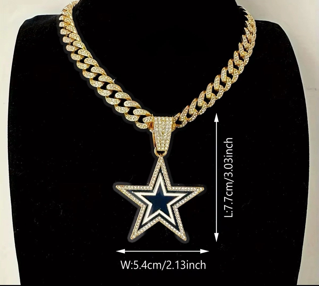 Dallas City Emblem Pendant Necklace for True Fans