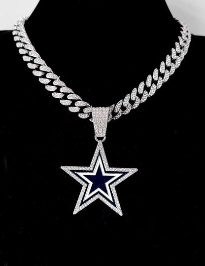Dallas City Emblem Pendant Necklace for True Fans